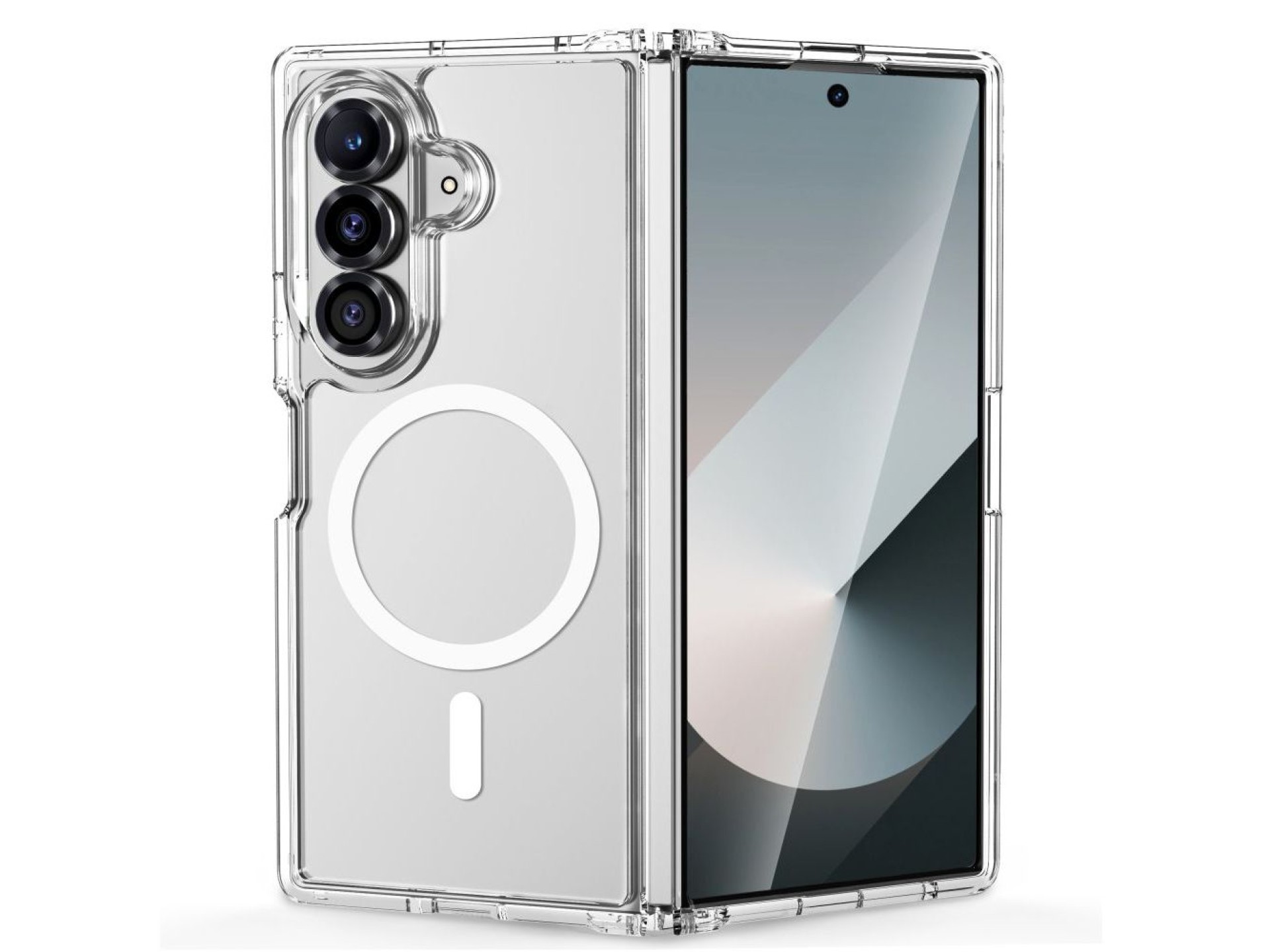 Tech-Protect FlexAir Hybrid MagSafe Case for Samsung Galaxy Z Fold 8 Ultra - Transparent