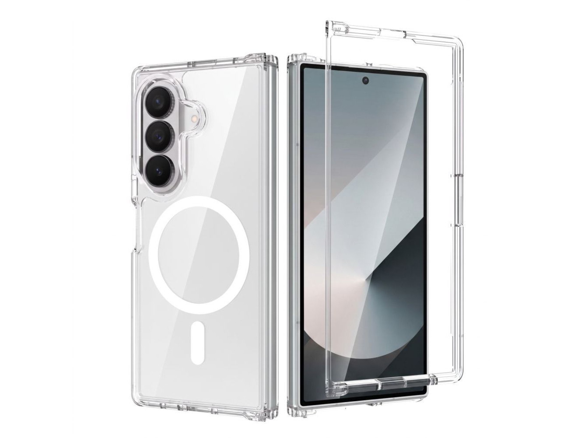 Tech-Protect FlexAir Hybrid MagSafe Case for Samsung Galaxy Z Fold 8 Ultra - Transparent