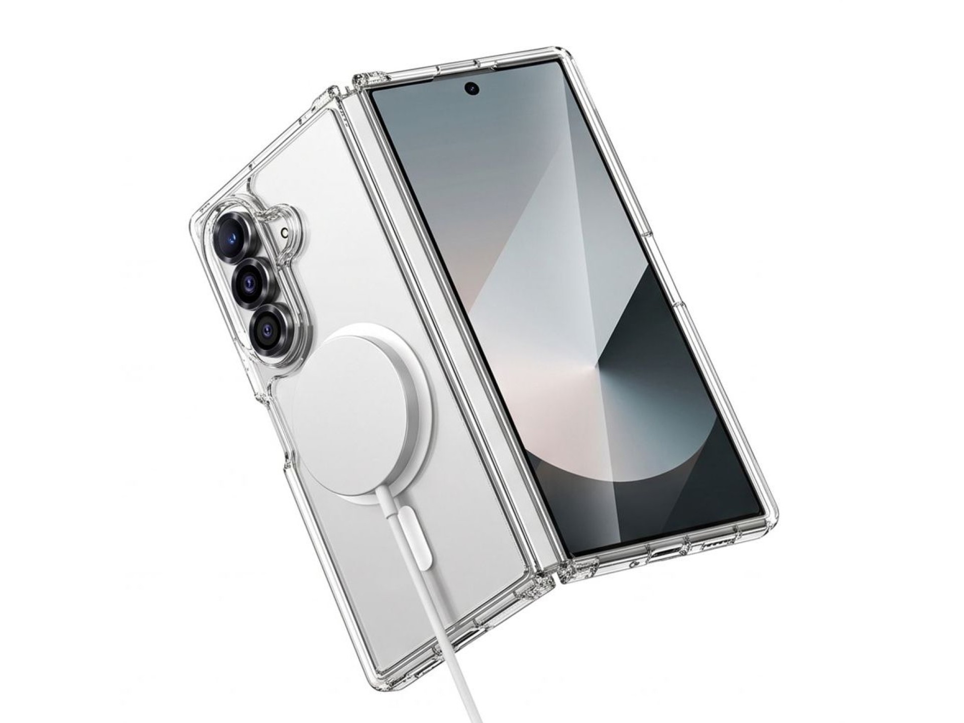 Tech-Protect FlexAir Hybrid MagSafe Case for Samsung Galaxy Z Fold 8 Ultra - Transparent