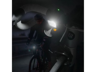 Luz delantera para bicicleta Rockbros SKL01 de 450 lm con timbre USB-C de 120 dB - Negra Luz delantera para bicicleta Rockbros SKL01 de 450 lm con timbre USB-C de 120 dB - Negra