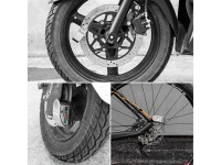 Candado para bicicleta Rockbros LBAYG8308 con alarma y candado de disco - Negro