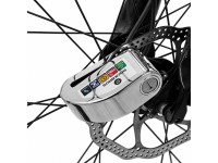 Candado para bicicleta Rockbros LBAYG8308 con alarma y candado de disco - Negro