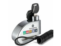 Cadeado para bicicleta Rockbros LBAYG8308 com alarme e trava de disco - Preto