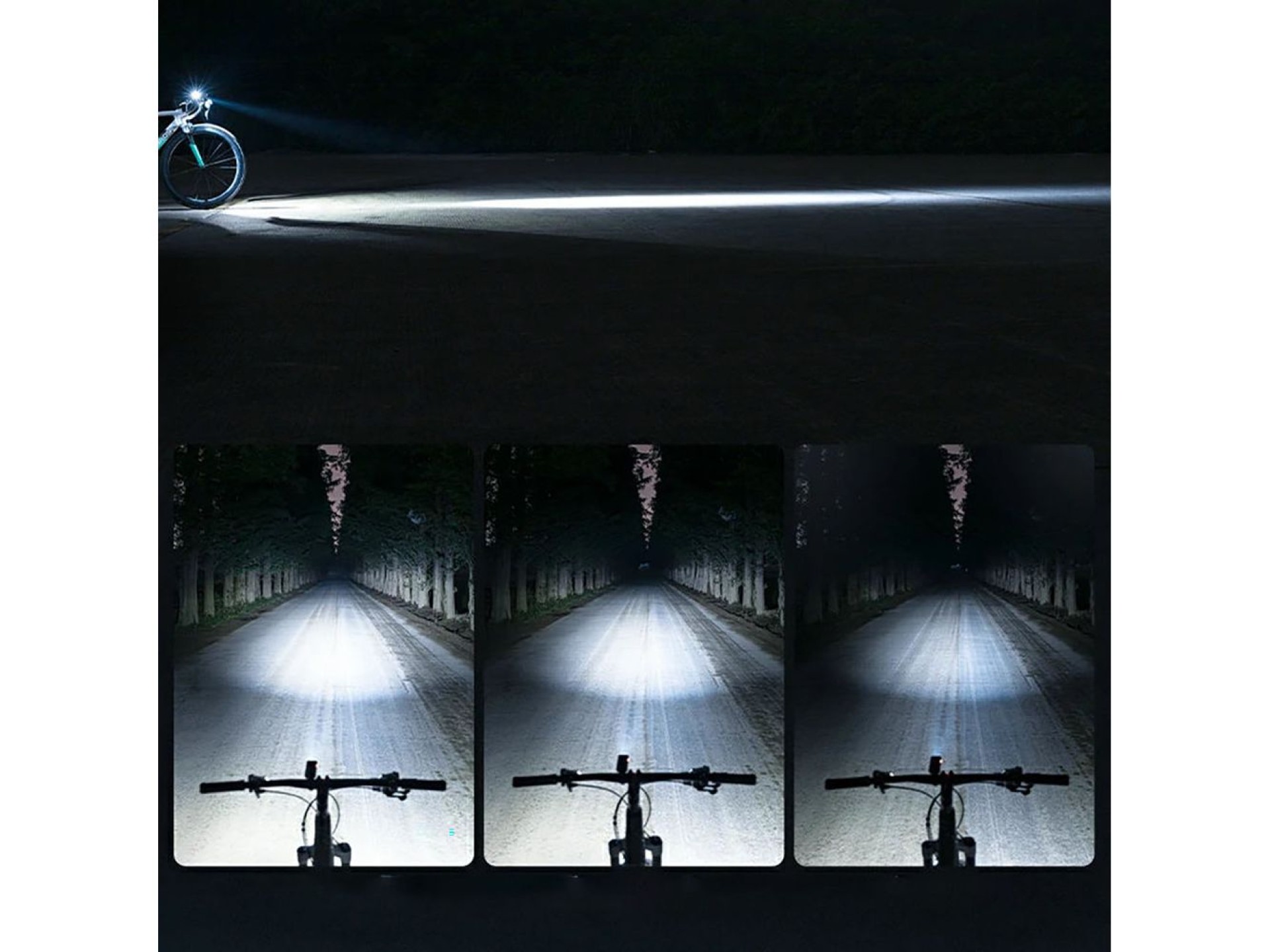 Rockbros RHL400 Front Bike Light 400lm USB-C - Black