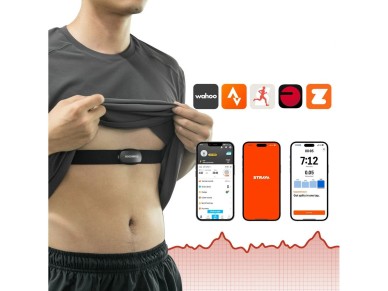 Rockbros HRM812 Bluetooth ANT+ Heart Rate Monitor Belt HRM Sensor IP67 - Black Rockbros HRM812 Bluetooth ANT+ Heart Rate Monitor Belt HRM Sensor IP67 - Black