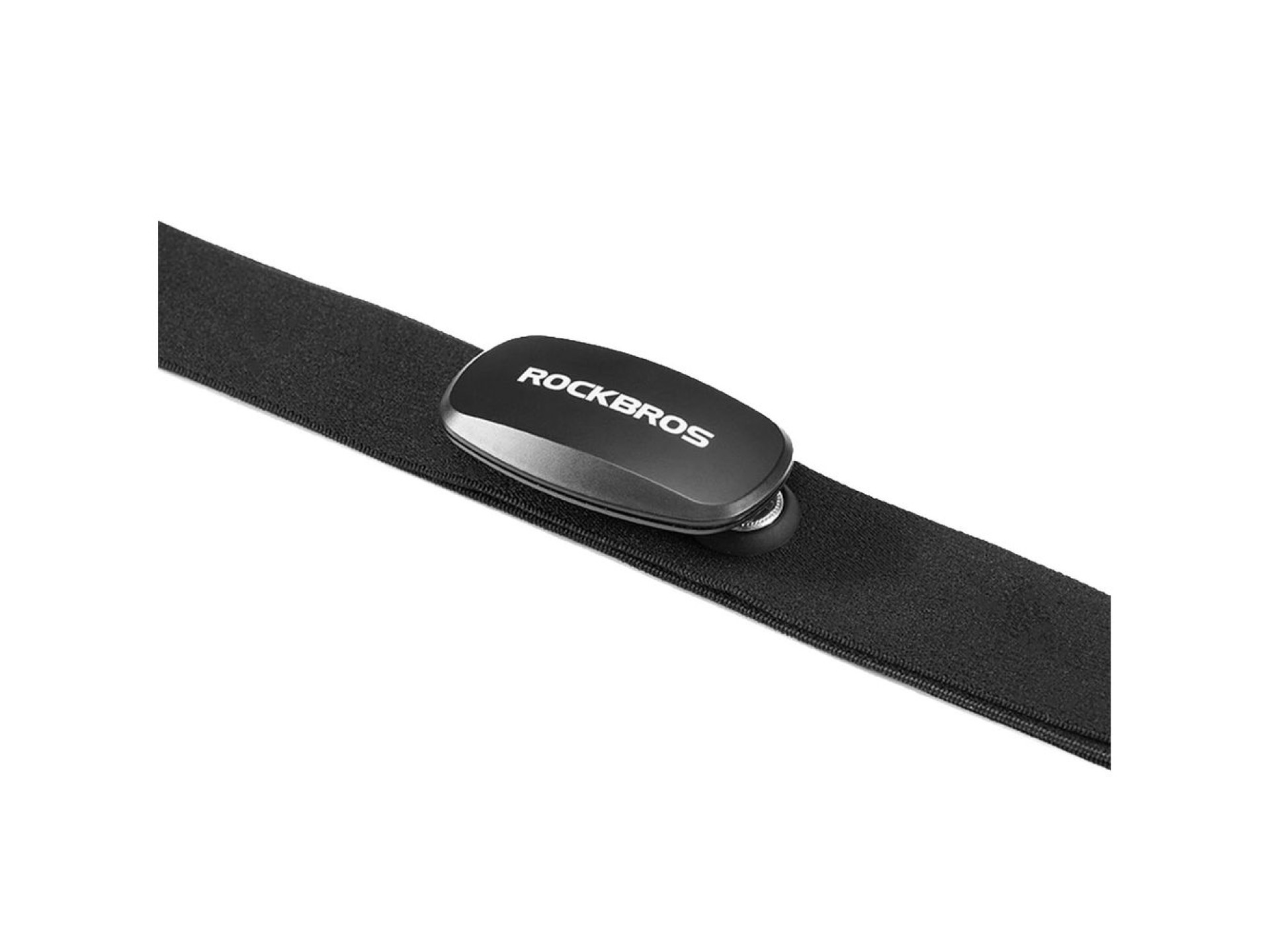 Cinta de monitoramento cardíaco Rockbros HRM812 Bluetooth ANT+ com sensor IP67 - Preta
