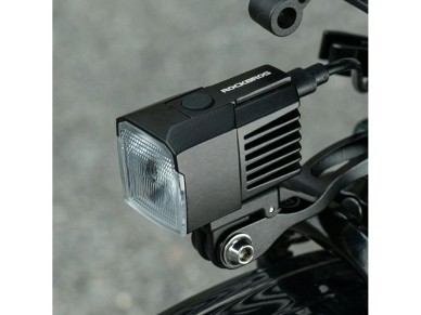Rockbros RHL1600 Front Bike Light 1600lm with External Power Supply USB-C - Black