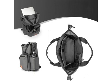 Mochila Rockbros H43 para bicicleta plegable Brompton - Gris