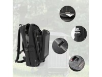 Mochila de ciclismo Rockbros H51 con panel solar - Negra Mochila de ciclismo Rockbros H51 con panel solar - Negra