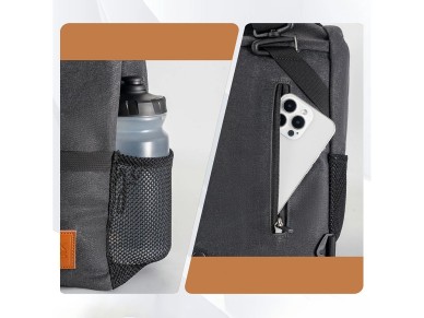 Bolsa multifuncional para manillar de bicicleta Rockbros H48 - Gris Bolsa multifuncional para manillar de bicicleta Rockbros H48 - Gris