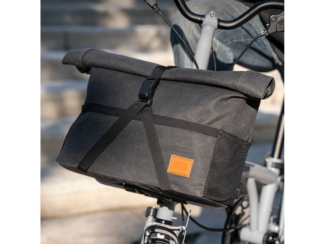 Bolsa multifuncional para manillar de bicicleta Rockbros H48 - Gris