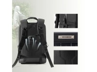 Mochila de ciclismo Rockbros H51 con panel solar - Negra Mochila de ciclismo Rockbros H51 con panel solar - Negra