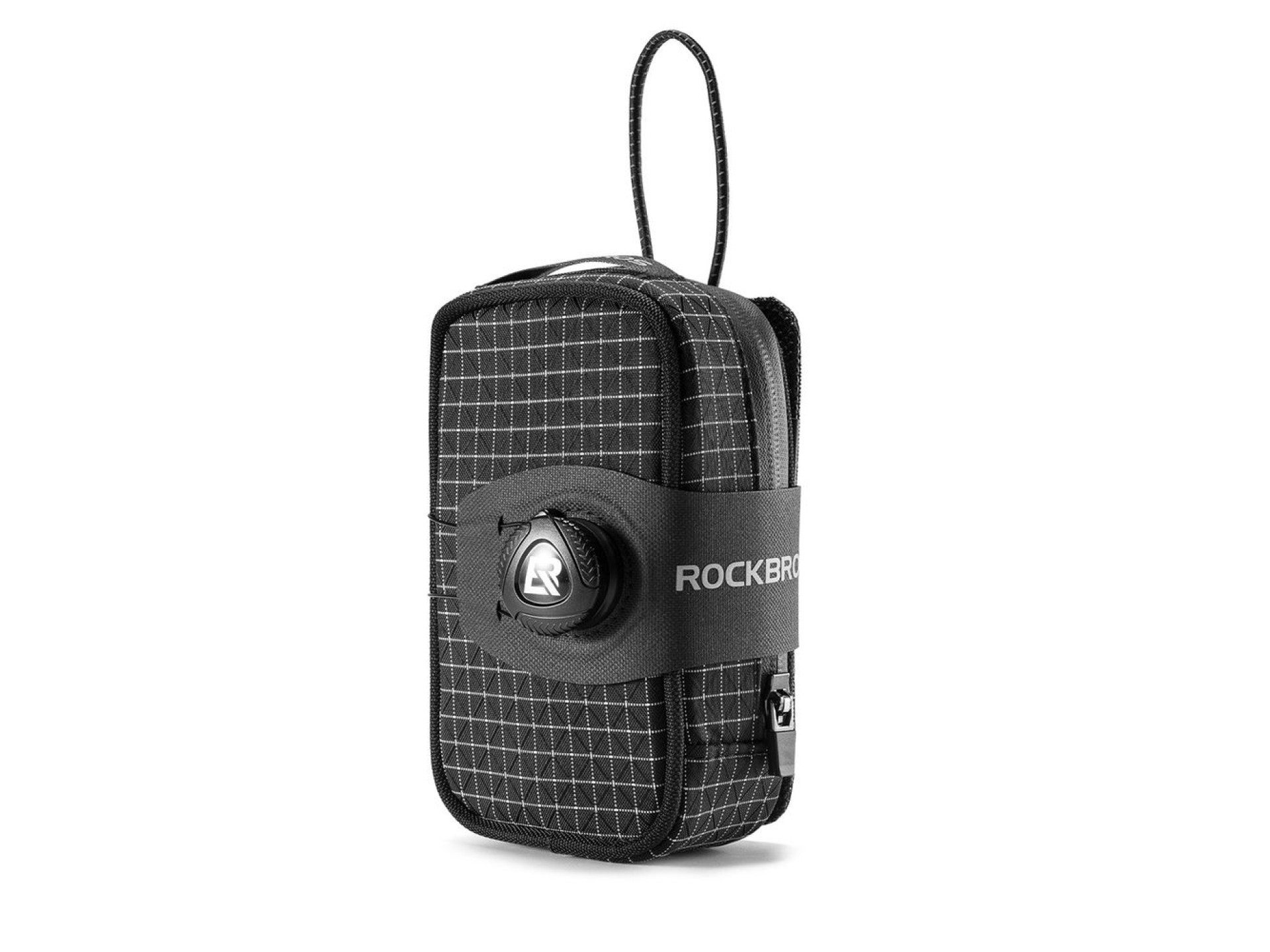 Rockbros P010 multifunctional saddle bag with bottle holder - black