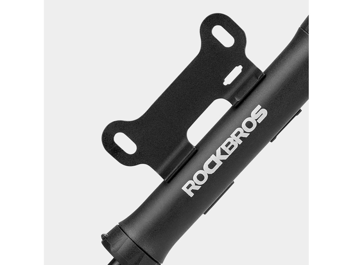 ROCKBROS TM-1701P 80 PSI Mini Bicycle Pump for Presta and Schrader Valves - Black