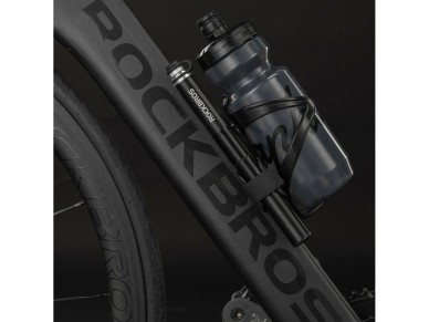 Rockbros JG-PB-004 lightweight bicycle pump with pressure gauge - black Rockbros JG-PB-004 lightweight bicycle pump with pressure gauge - black