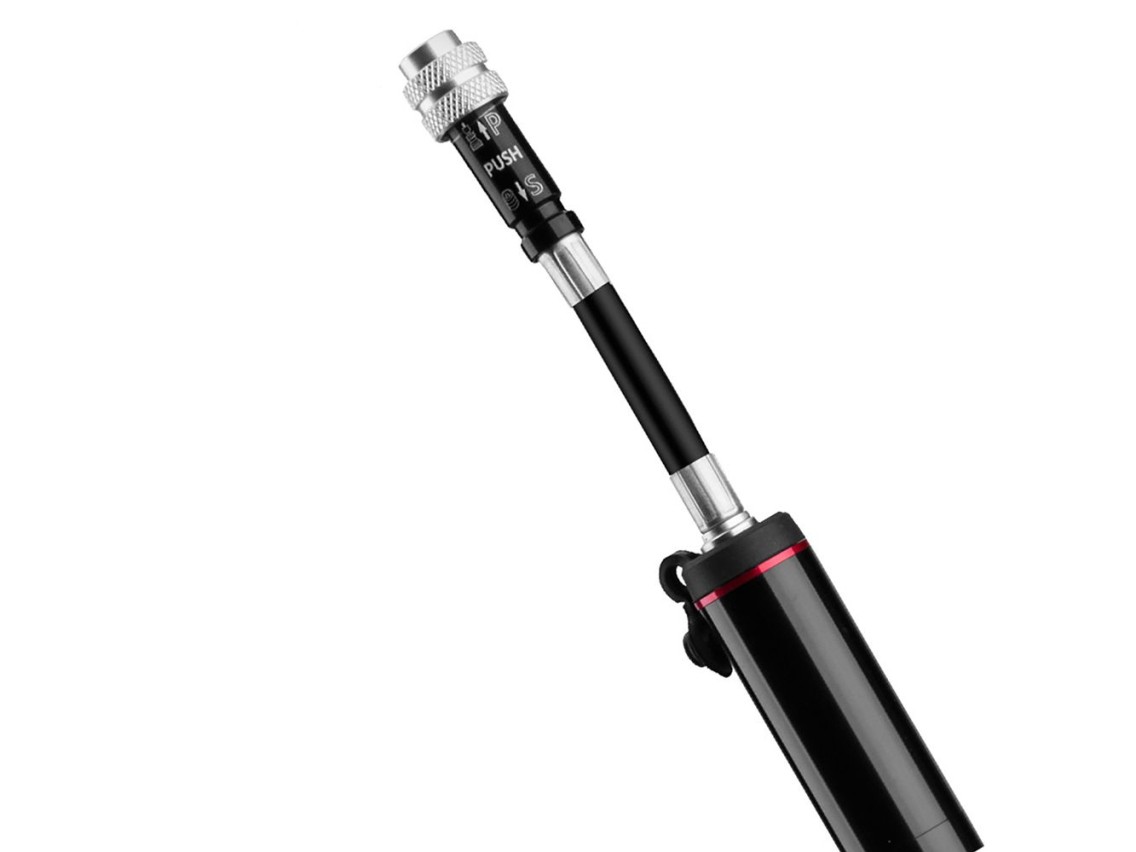 Rockbros SMART-B 150 PSI Mini Bicycle Pump for Presta and Schrader Valves - Black