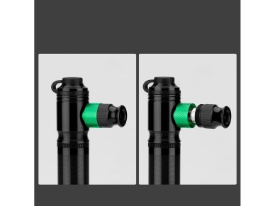 Bomba de CO2 manual/em alum�nio Rockbros HQ-75D-CO2 - Preta