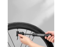 ROCKBROS TM-1701P 80 PSI Mini Bicycle Pump for Presta and Schrader Valves - Black ROCKBROS TM-1701P 80 PSI Mini Bicycle Pump for Presta and Schrader Valves - Black