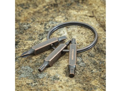 Rockbros VK-ARCO3 ROAD TO SKY Multitool 6-in-1 Keychain - Brown Rockbros VK-ARCO3 ROAD TO SKY Multitool 6-in-1 Keychain - Brown