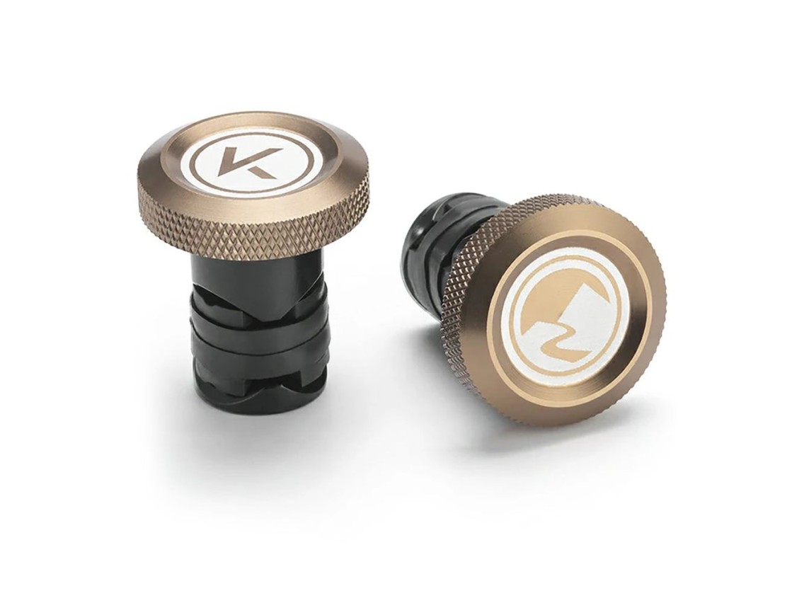 Rockbros VK-KB10 ROAD TO SKY Aluminum Handlebar Plugs - Brown