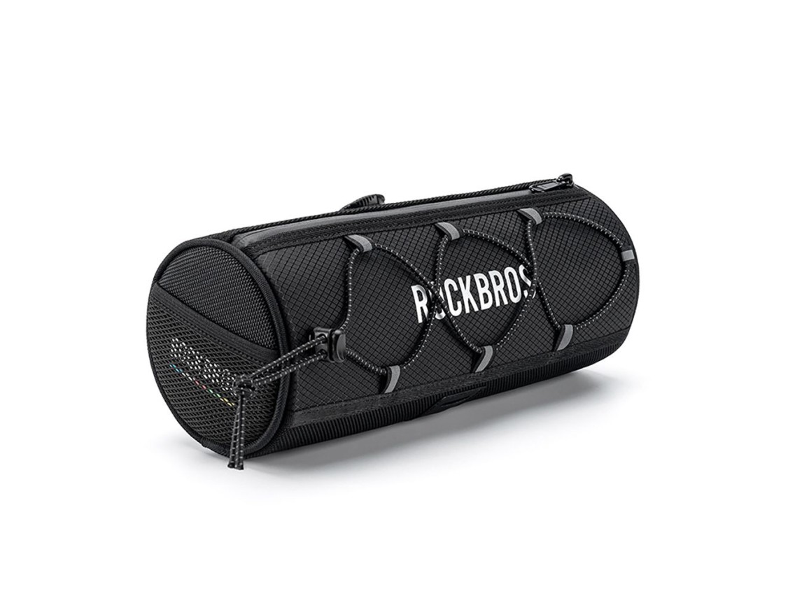 Bolsa de guidão para bicicleta Rockbros TL002 ROAD TO SKY 1.5L à prova d'água - Preta