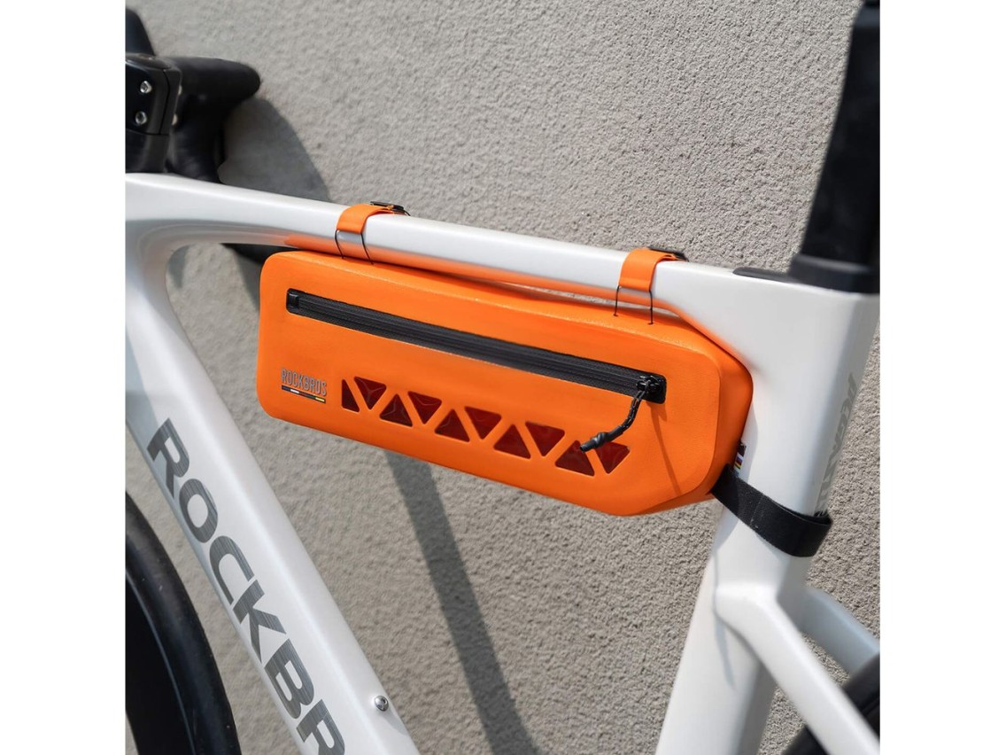 Bolsa impermeable para cuadro Rockbros AS-140 ROAD TO SKY de 1,7 l - naranja