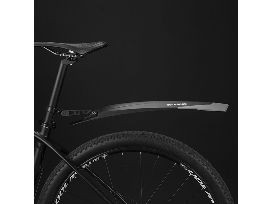 Conjunto de guarda-lamas de bicicleta Rockbros DNB-890 - preto