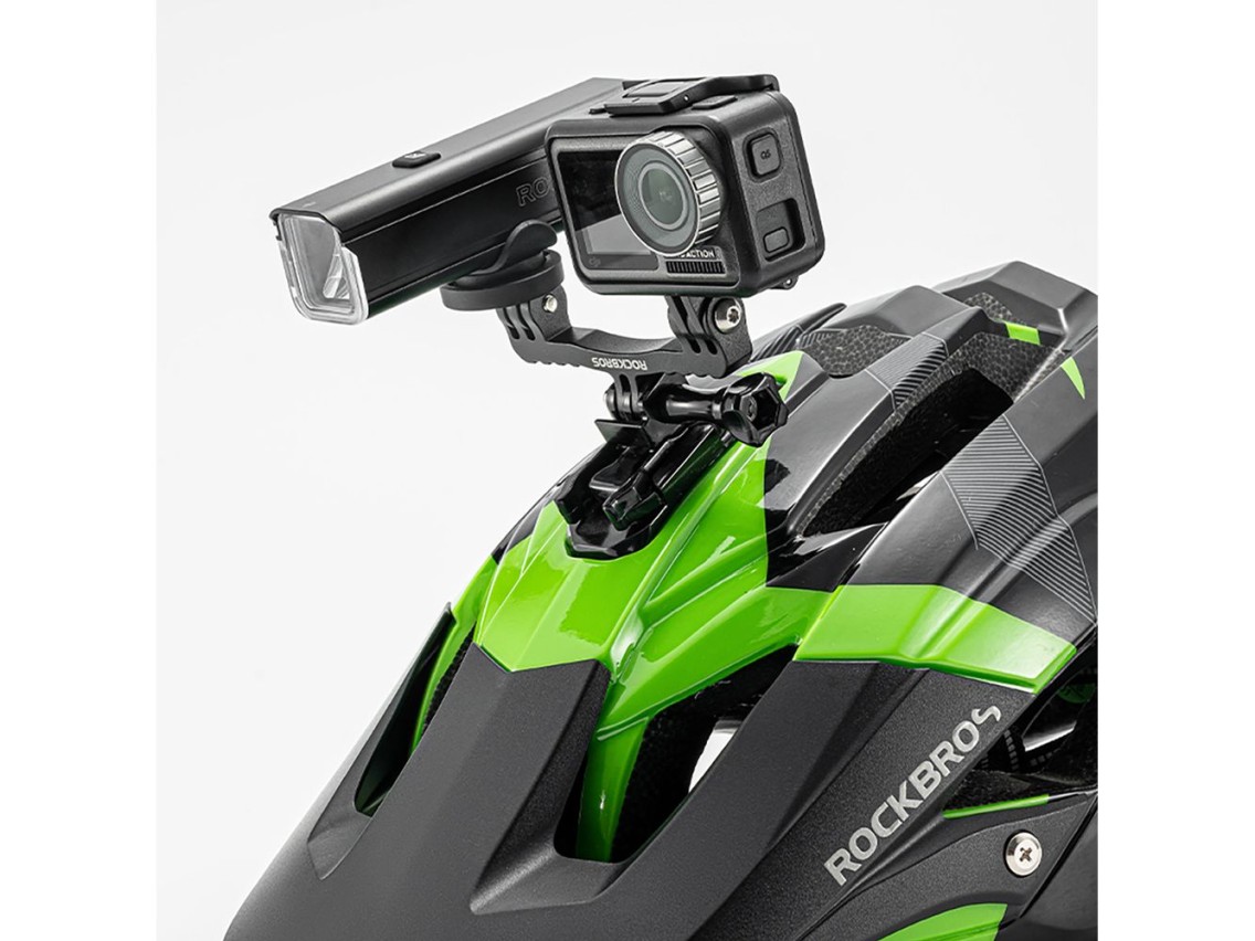 Rockbros FK-301 2-in-1 Handlebar Bike Mount for Computer/Navigator and Camera/Lighting - Black