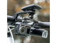 Suporte de guidão Rockbros FK-301 2 em 1 para computador/navegador e câmera/iluminação - Preto Suporte de guidão Rockbros FK-301 2 em 1 para computador/navegador e câmera/iluminação - Preto