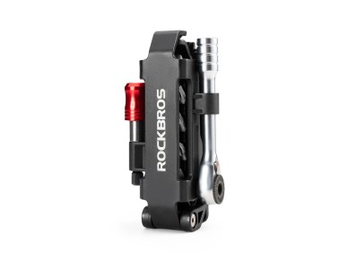 Rockbros Multitool Bicycle Tool Set with Ratchet Wrench and Tire Levers - Black Rockbros Multitool Bicycle Tool Set with Ratchet Wrench and Tire Levers - Black