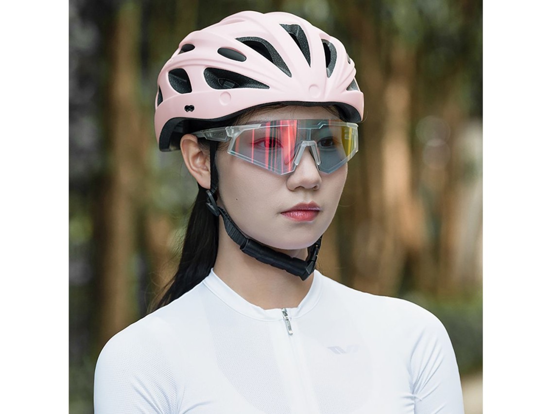 Capacete de ciclismo Rockbros com viseira, óculos de proteção UV removíveis, viseira removível, unis