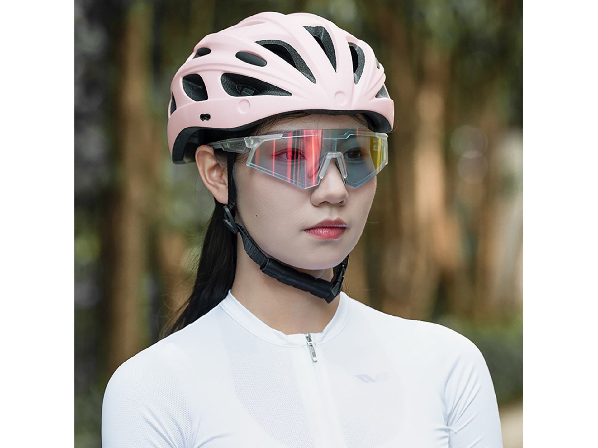 Capacete de ciclismo Rockbros com viseira, óculos de proteção UV removíveis, viseira removível, unis