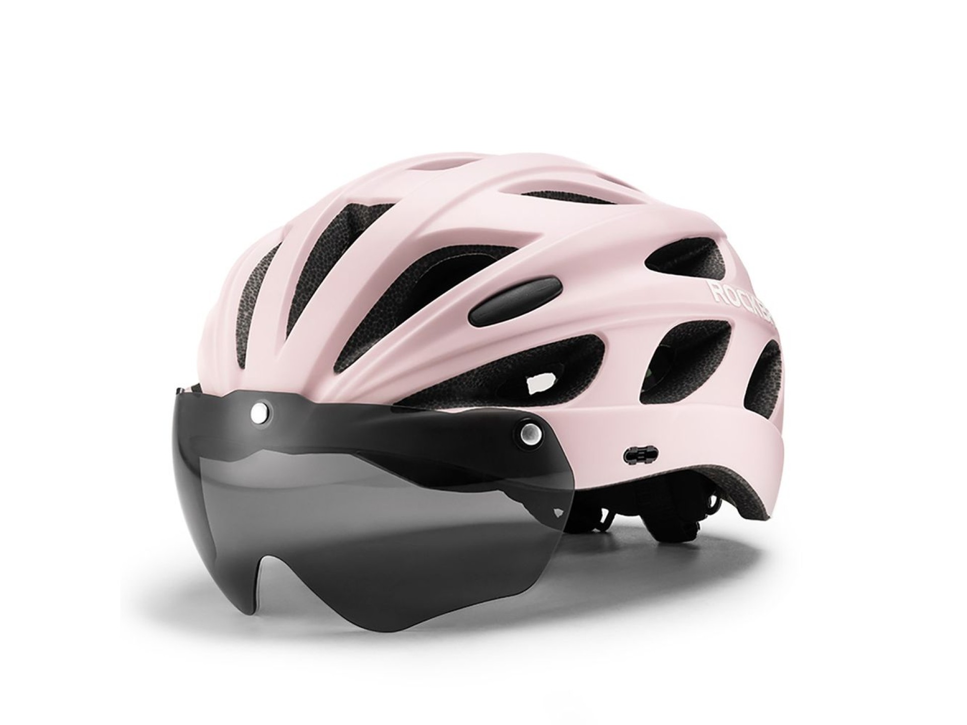 Capacete de ciclismo Rockbros com viseira, óculos de proteção UV removíveis, viseira removível, unis