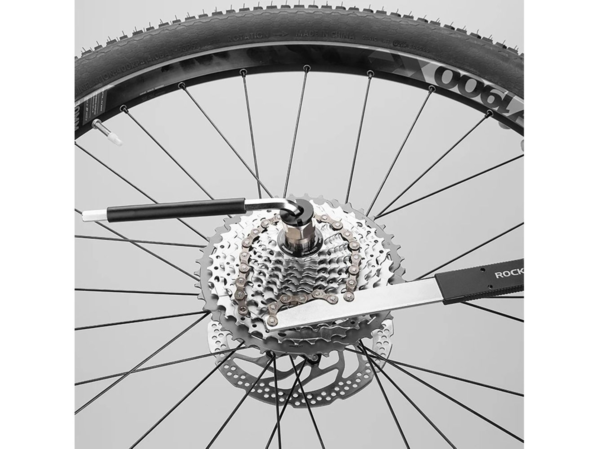 Kit de reparo de bicicletas Rockbros 43210810001 - cinza