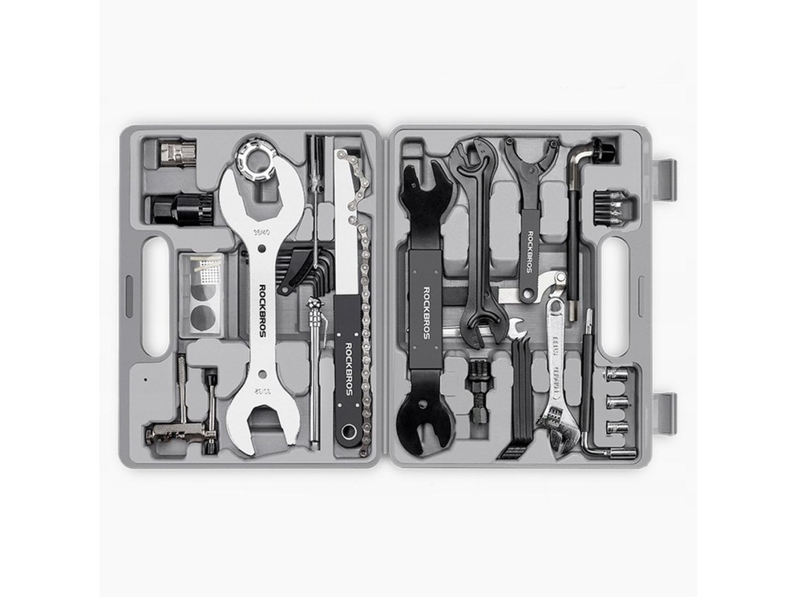 Kit de reparo de bicicletas Rockbros 43210810001 - cinza