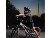 Rockbros TT-32SBTG-M children's bicycle helmet with removable chinbar, size M - gray Rockbros TT-32SBTG-M children's bicycle helmet with removable chinbar, size M - gray