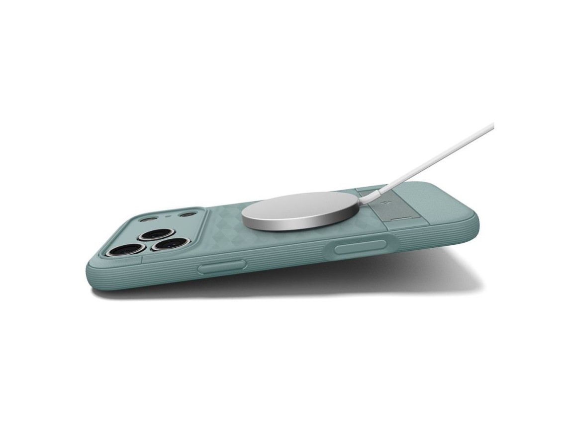 Funda Spigen Parallax "S" MagSafe para iPhone 17 Pro - Verde