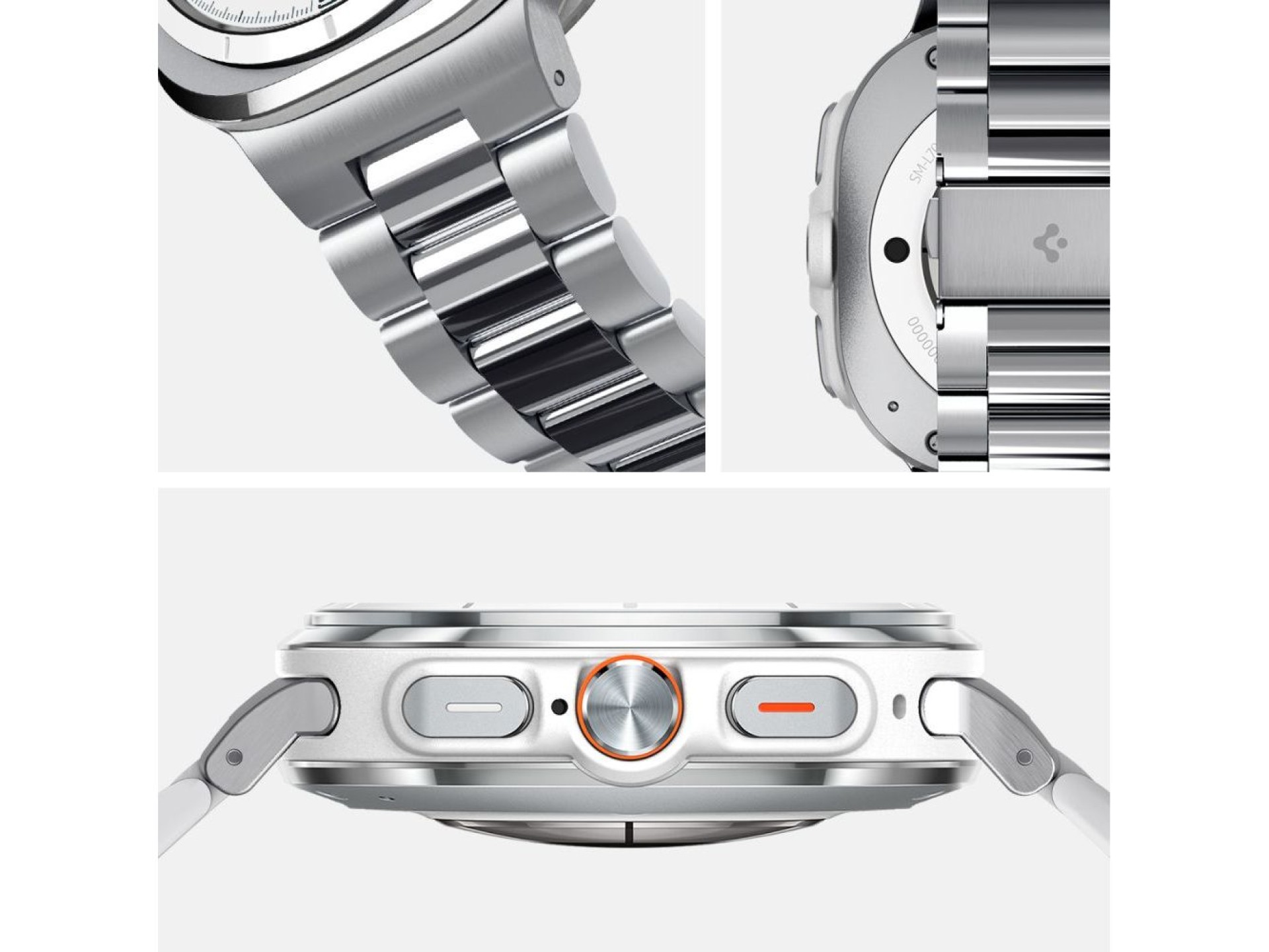 Spigen Modern Fit Band Bracelet for Samsung Galaxy Watch Ultra 47mm - Silver