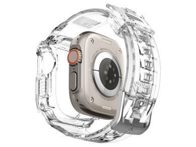 Spigen Rugged Armor Pro Case with Strap for Apple Watch Ultra (49mm) - Clear