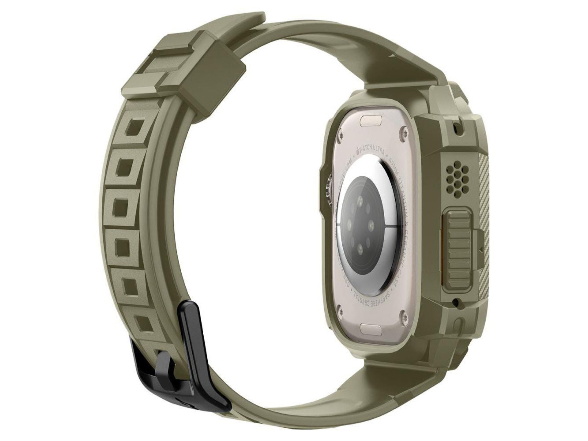 Funda Spigen Rugged Armor Pro con correa para Apple Watch Ultra (49 mm) - Verde