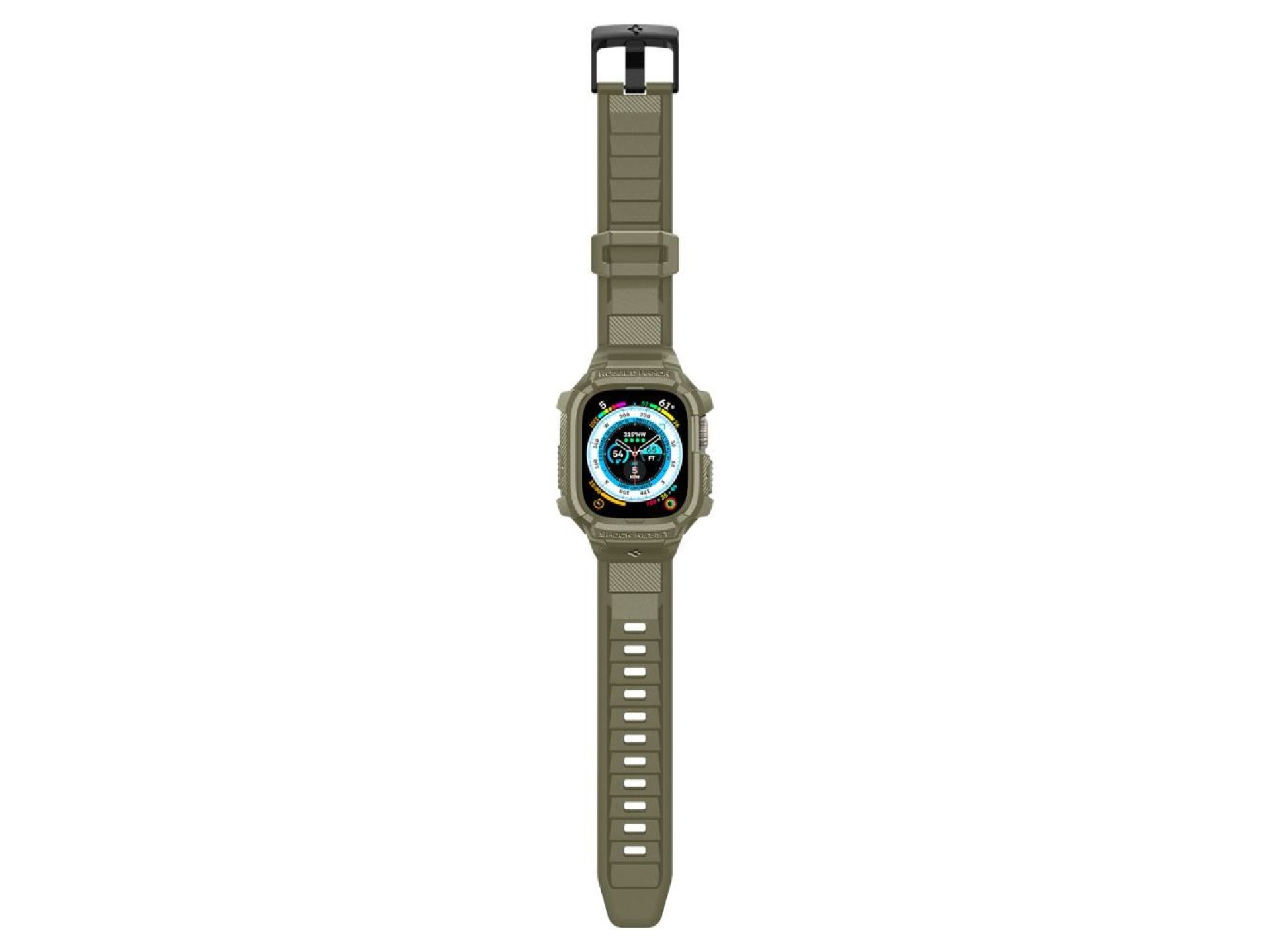 Funda Spigen Rugged Armor Pro con correa para Apple Watch Ultra (49 mm) - Verde