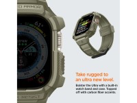 Capa Spigen Rugged Armor Pro com alça para Apple Watch Ultra (49 mm) - Verde Capa Spigen Rugged Armor Pro com alça para Apple Watch Ultra (49 mm) - Verde