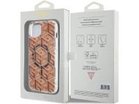 Capa Guess IML GCube MagSafe para iPhone 15 Plus / 14 Plus - marrom Capa Guess IML GCube MagSafe para iPhone 15 Plus / 14 Plus - marrom