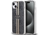 Funda Guess IML 4G Gold Stripe para iPhone 15 Plus / 14 Plus - negra Funda Guess IML 4G Gold Stripe para iPhone 15 Plus / 14 Plus - negra