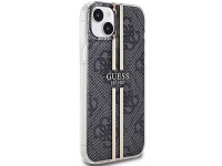 Funda Guess IML 4G Gold Stripe para iPhone 15 Plus / 14 Plus - negra Funda Guess IML 4G Gold Stripe para iPhone 15 Plus / 14 Plus - negra