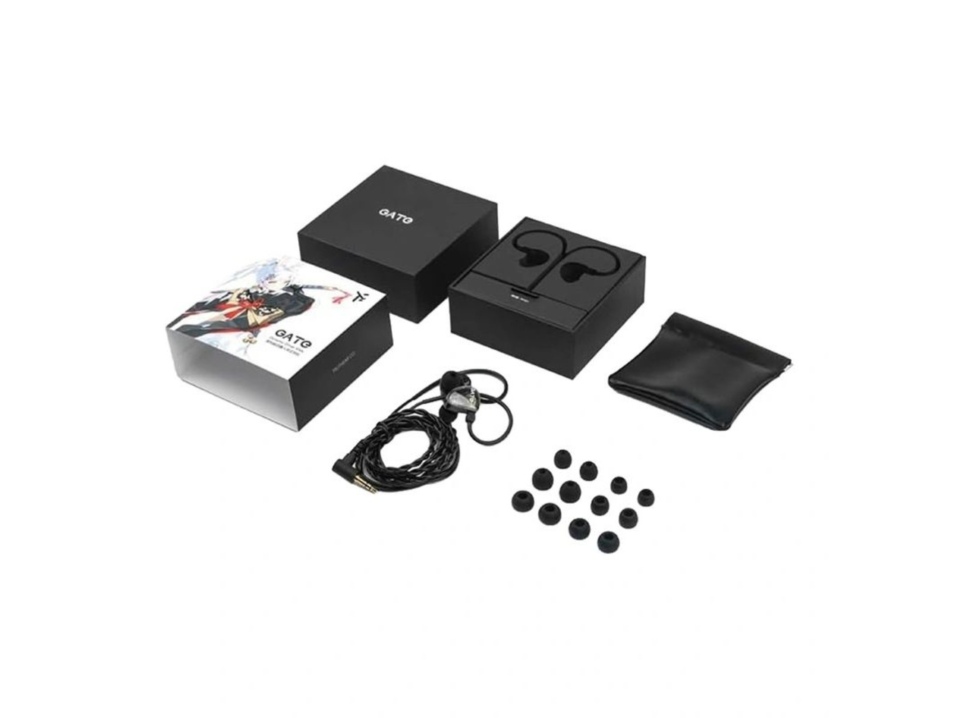 Fones de ouvido com fio TRUTHEAR Gate (pretos)