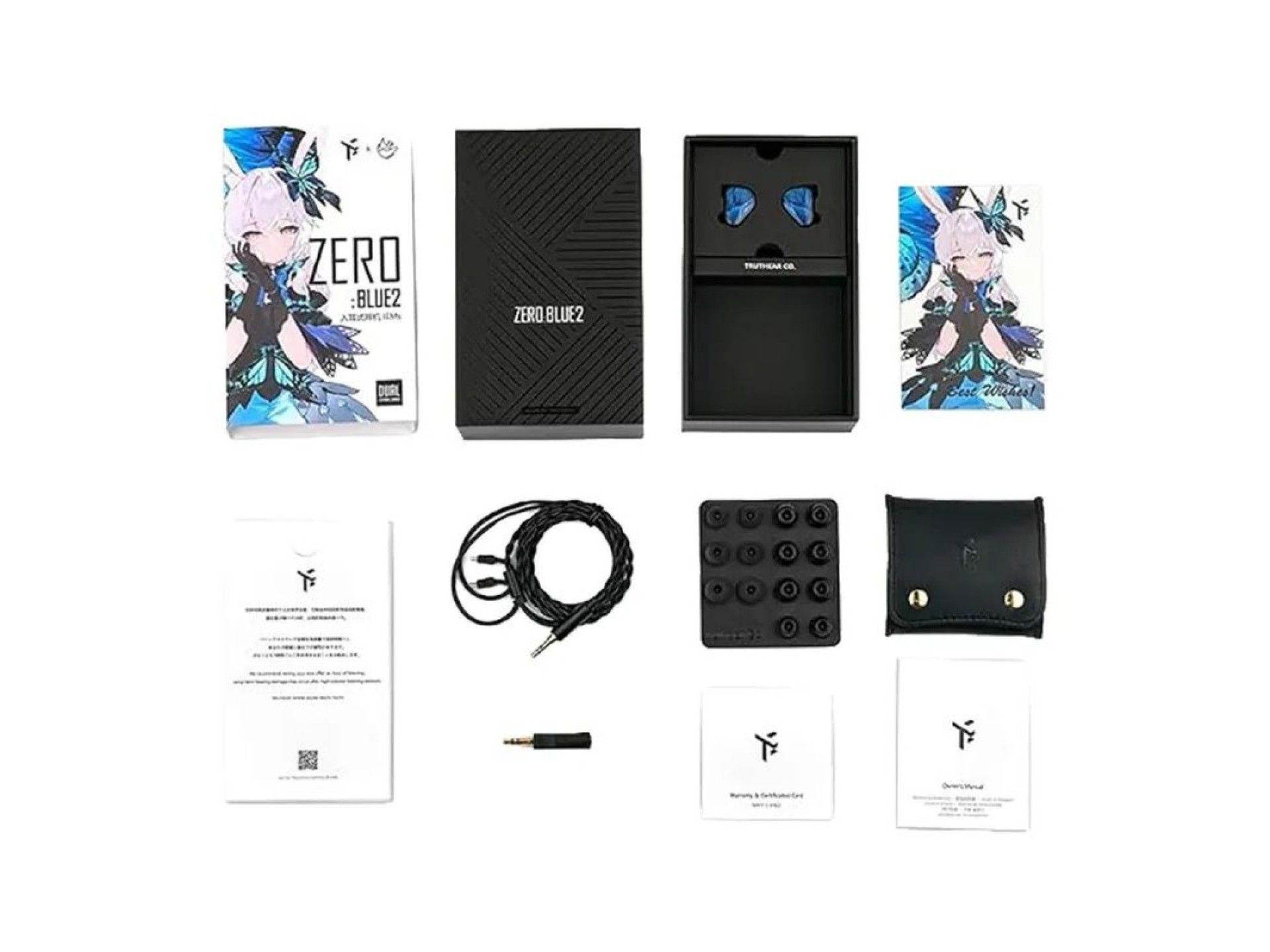 TRUTHEAR Zero Blue 2 Wired Headphones (blue)