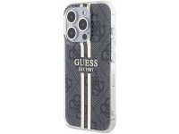Funda Guess IML 4G Gold Stripe para iPhone 15 Pro - negra Funda Guess IML 4G Gold Stripe para iPhone 15 Pro - negra