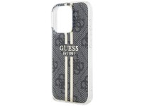 Funda Guess IML 4G Gold Stripe para iPhone 15 Pro - negra Funda Guess IML 4G Gold Stripe para iPhone 15 Pro - negra