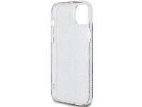 Capa Guess IML 4G com listras douradas para iPhone 15 Plus / 14 Plus - marrom